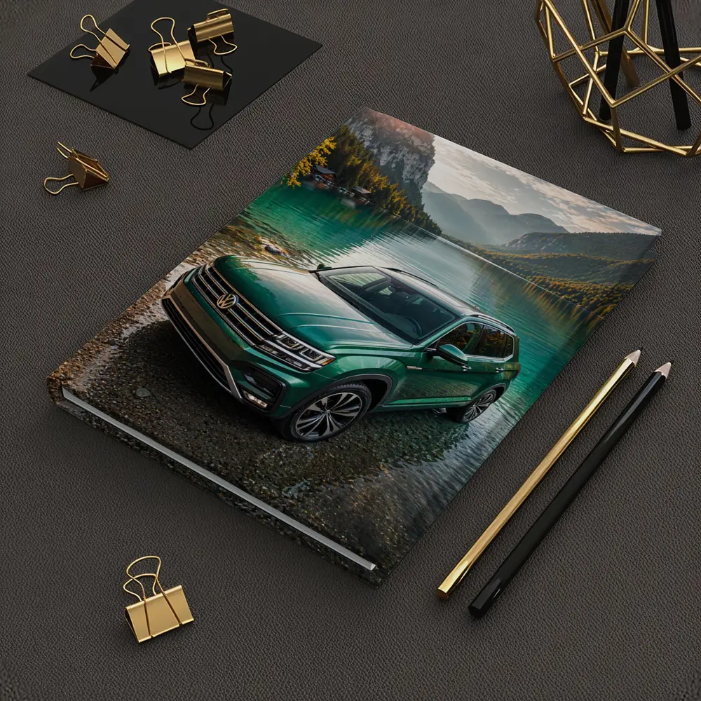Volkswagen Atlas Green SUV Mountain Lake – Notebooks