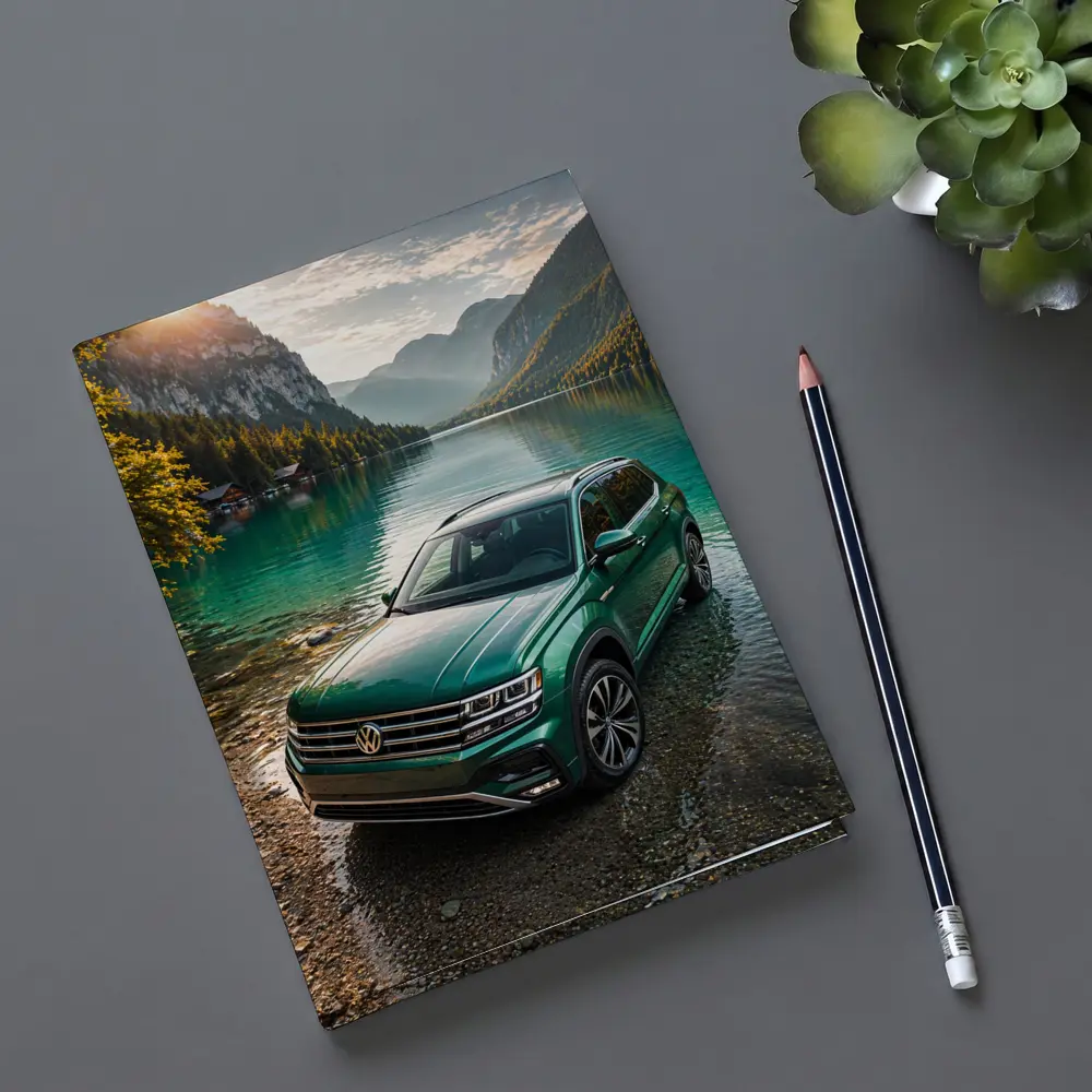 Volkswagen Atlas Green SUV Mountain Lake – Notebooks