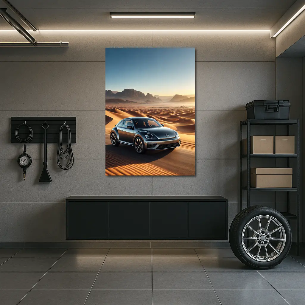 Volkswagen Beetle Desert Dunes Drive – Wall Art