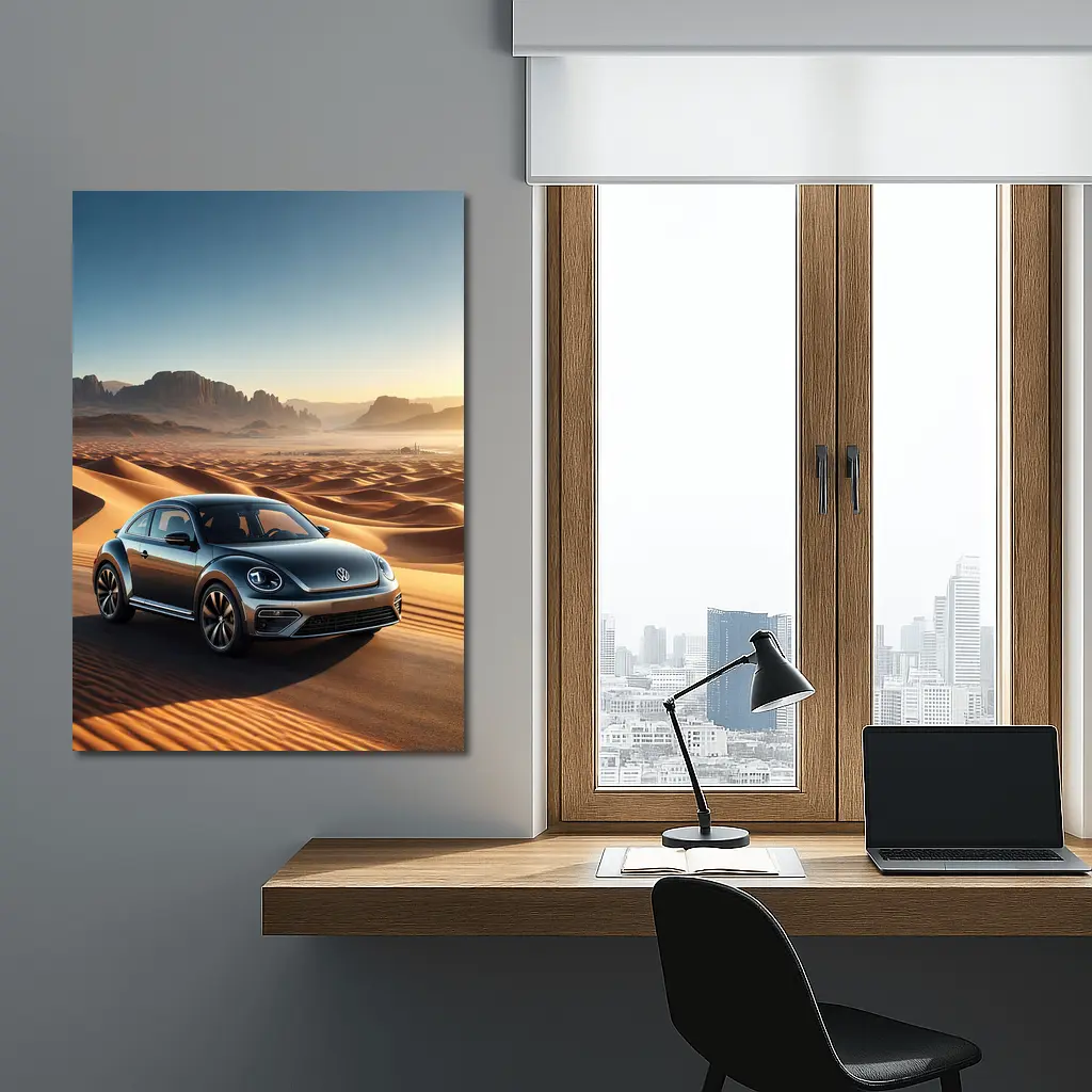 Volkswagen Beetle Desert Dunes Drive – Wall Art