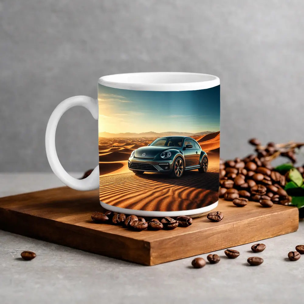 Volkswagen Beetle Desert Dunes Sunset Drive – Mugs