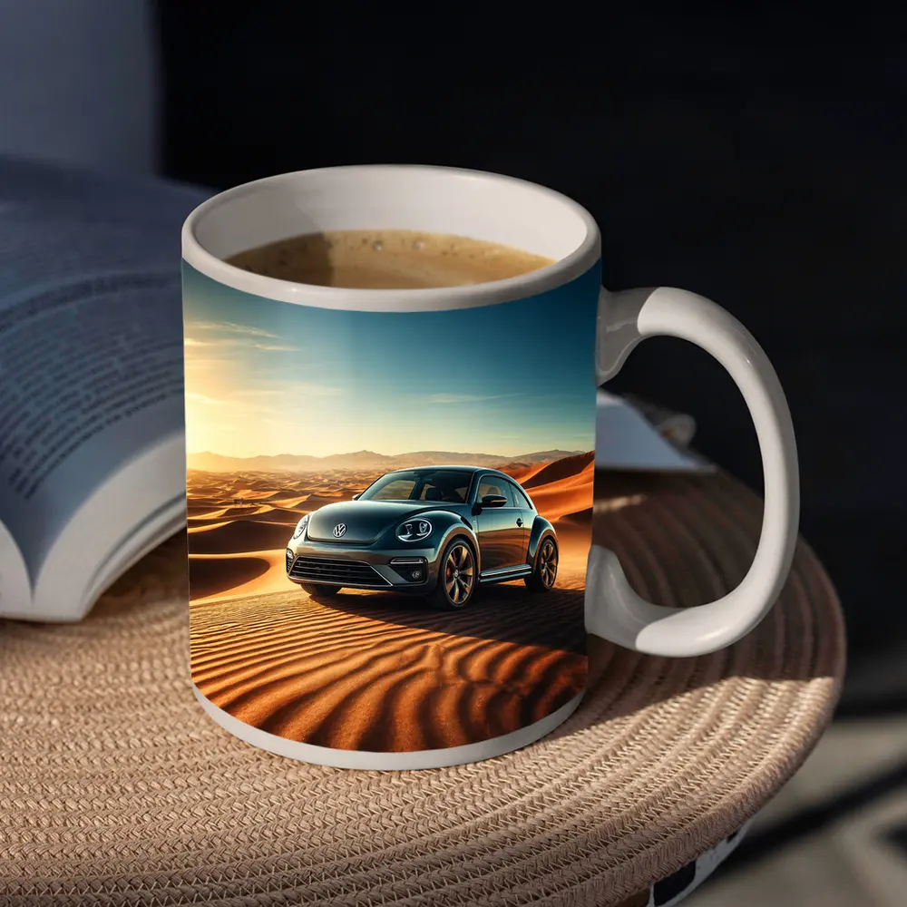 Volkswagen Beetle Desert Dunes Sunset Drive – Mugs