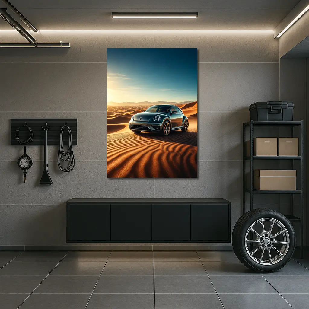 Volkswagen Beetle Desert Dunes Sunset Drive – Wall Art