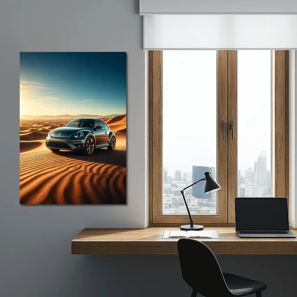 Volkswagen Beetle Desert Dunes Sunset Drive – Wall Art