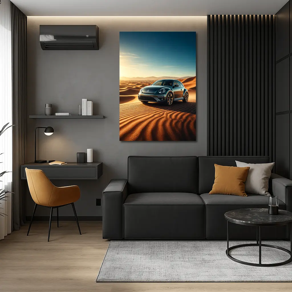 Volkswagen Beetle Desert Dunes Sunset Drive – Wall Art