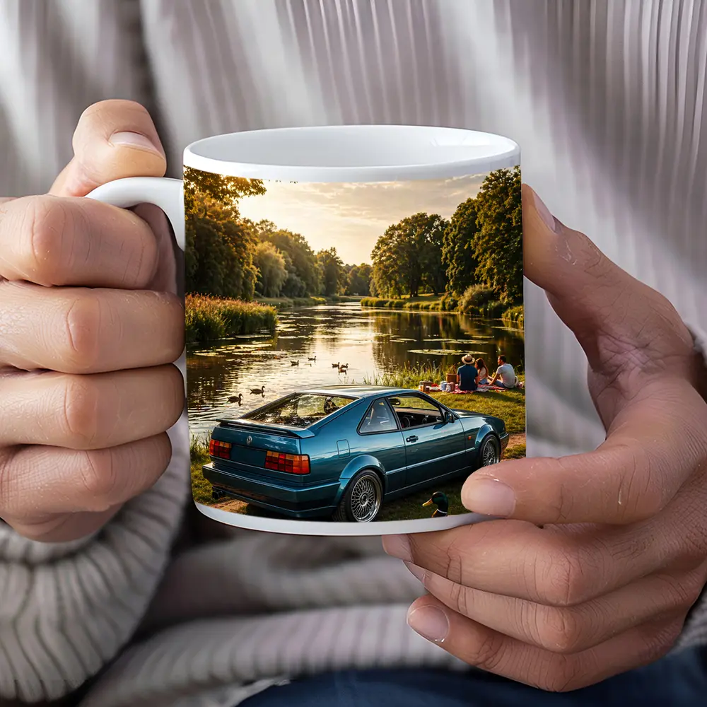 Volkswagen Corrado Blue Coupe by River – Mugs