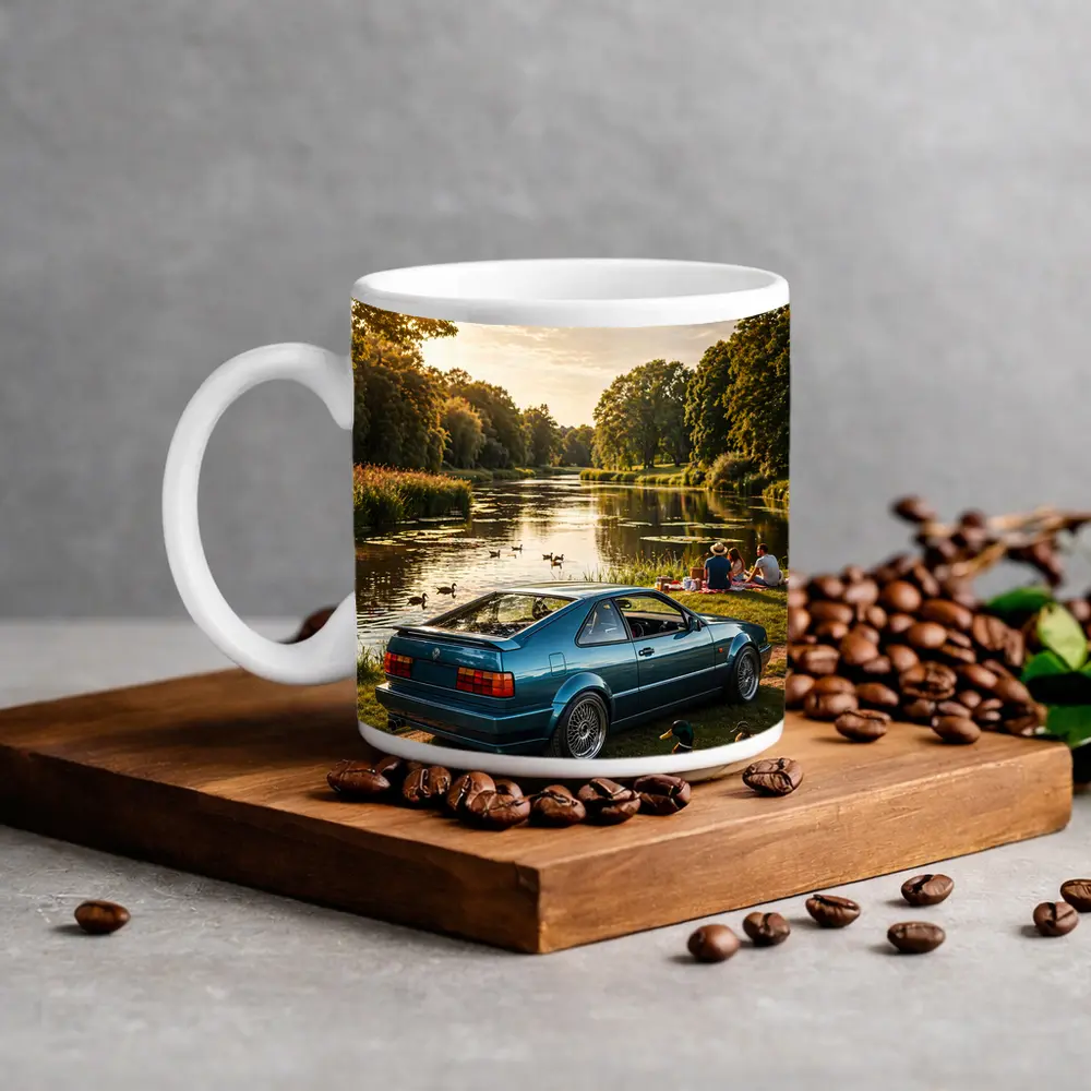 Volkswagen Corrado Blue Coupe by River – Mugs