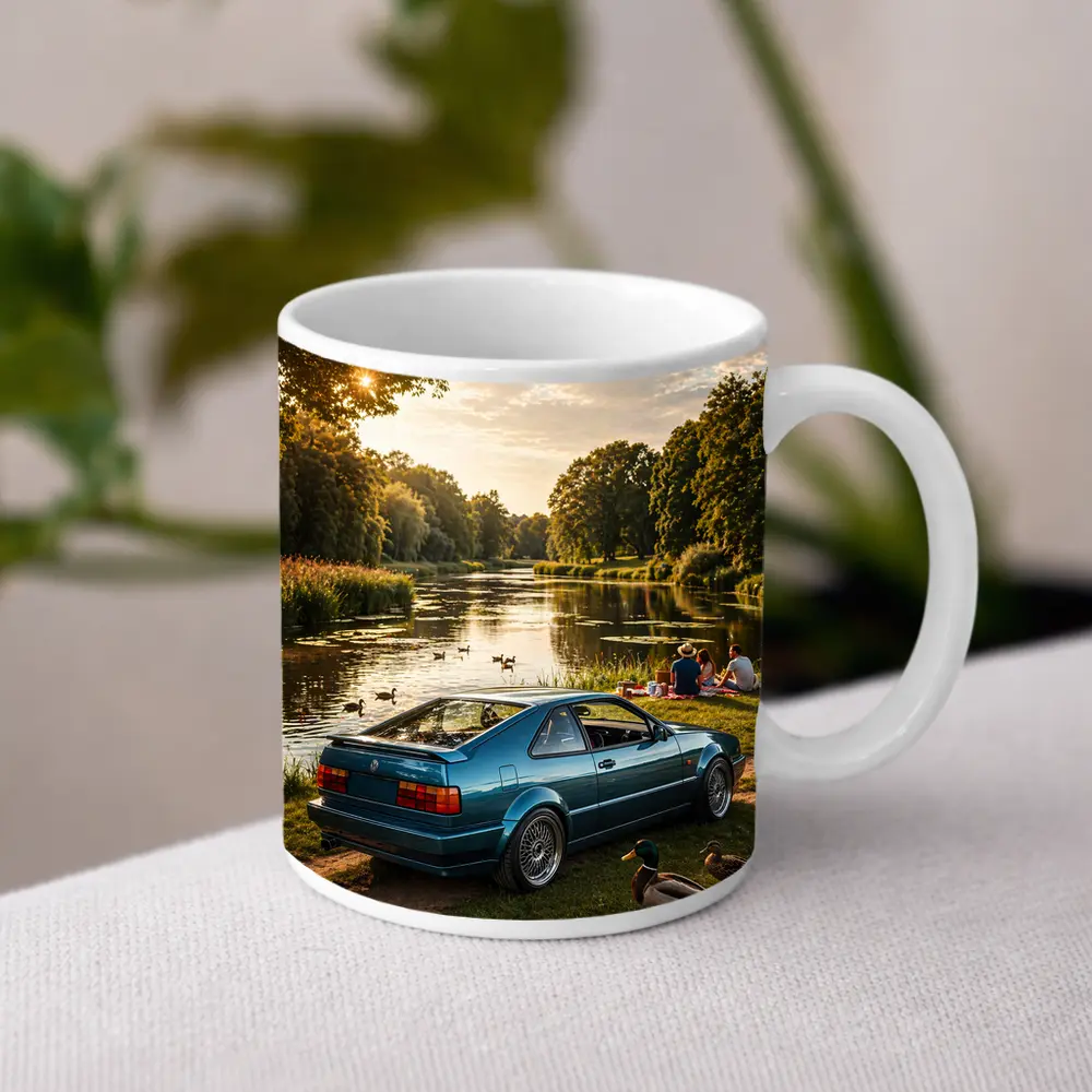 Volkswagen Corrado Blue Coupe by River – Mugs