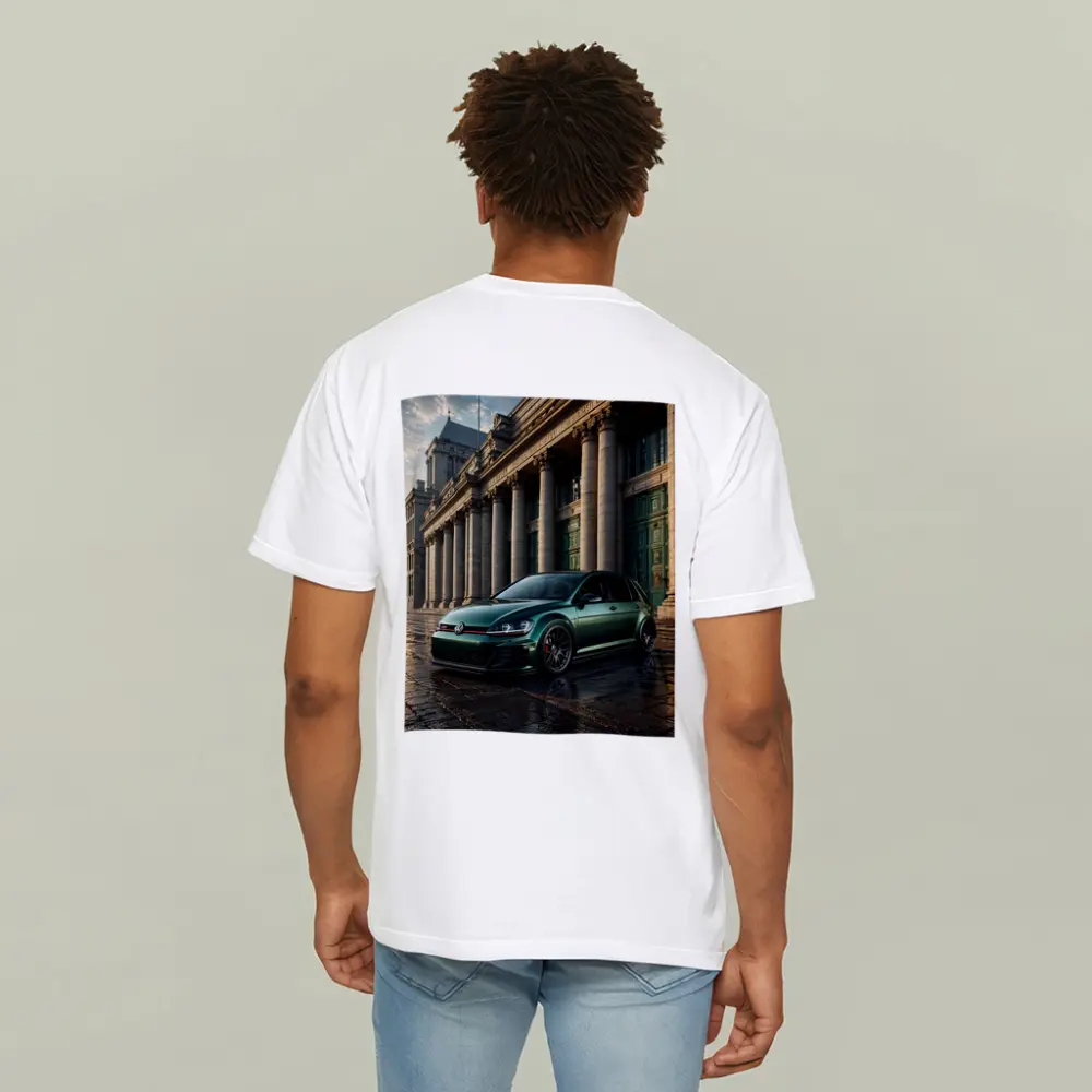Volkswagen Golf GTI Green Neoclassical Building – T-Shirts