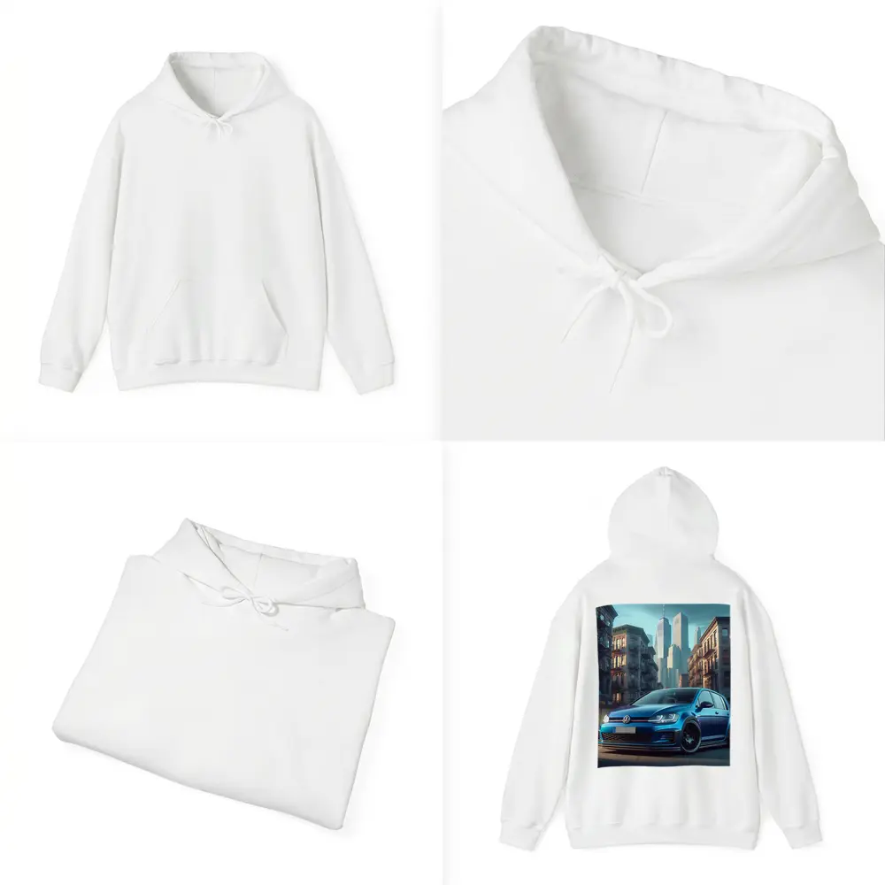 Volkswagen Golf GTI Blue City Street – Hoodies