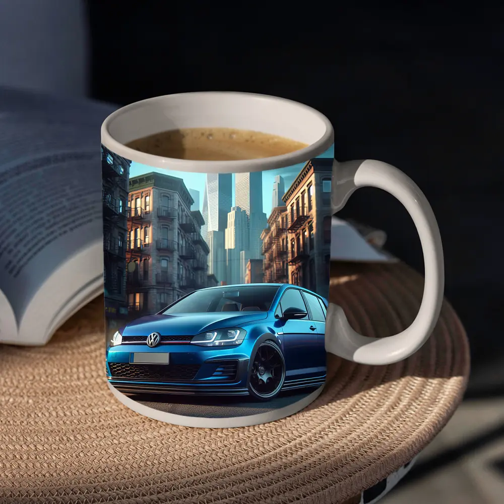 Volkswagen Golf GTI Blue City Street – Mugs