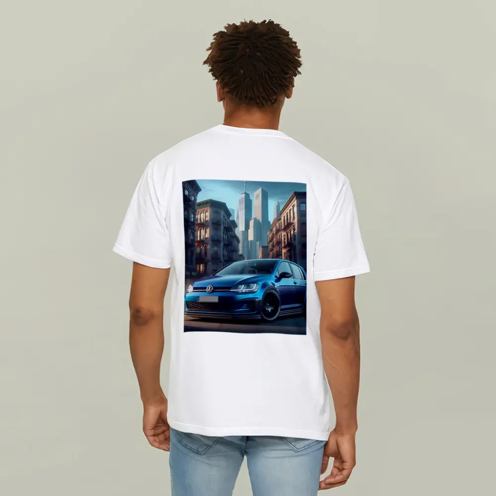 Volkswagen Golf GTI Blue City Street – T-Shirts