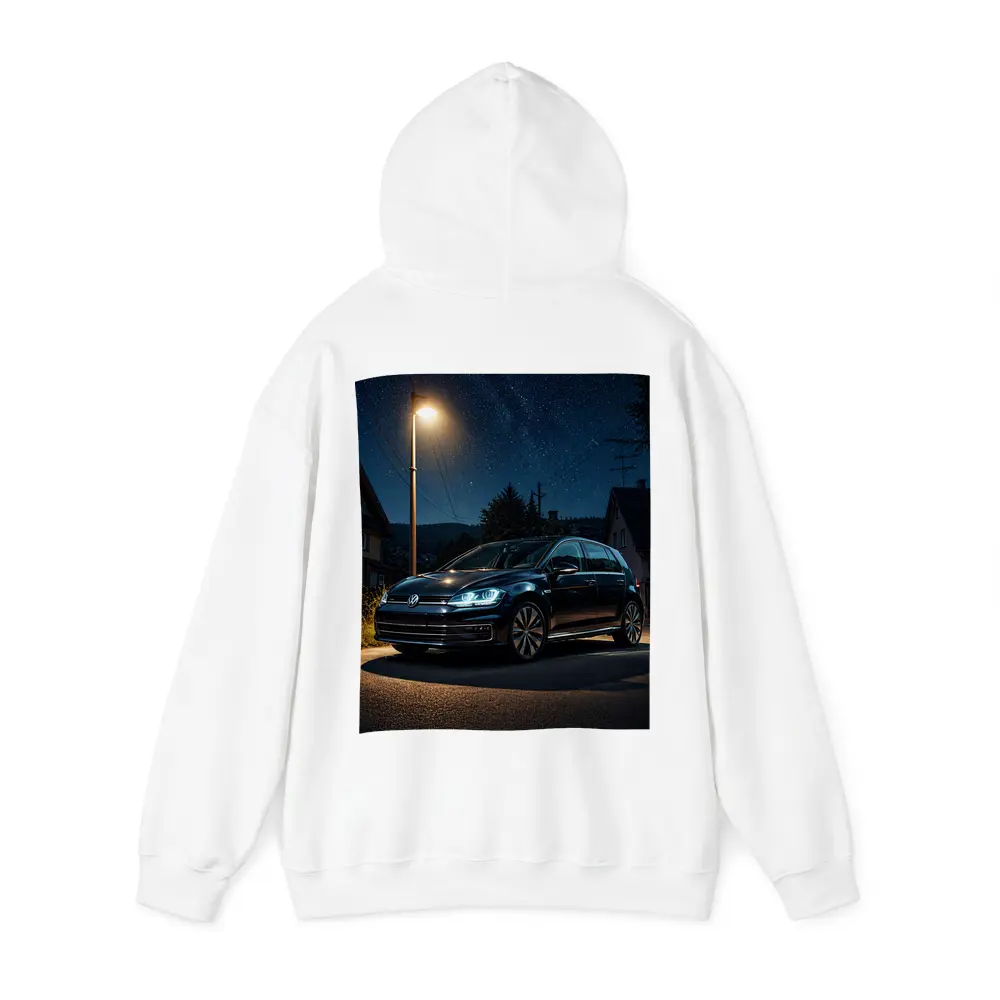 Volkswagen Golf Parked Under Night Sky – Hoodies