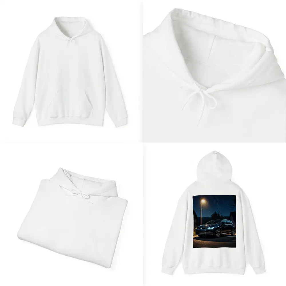 Volkswagen Golf Parked Under Night Sky – Hoodies
