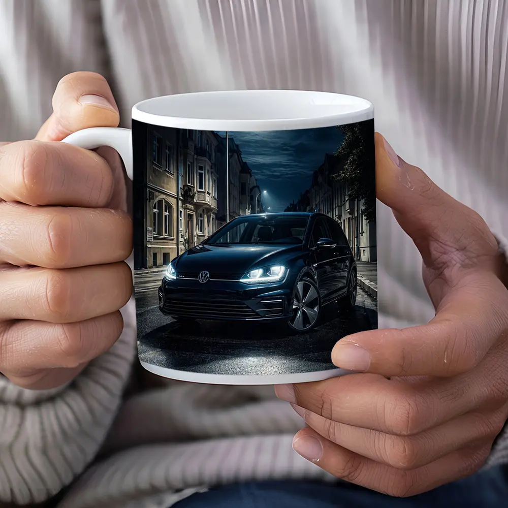 Volkswagen Golf GTI Dark City Night Street – Mugs