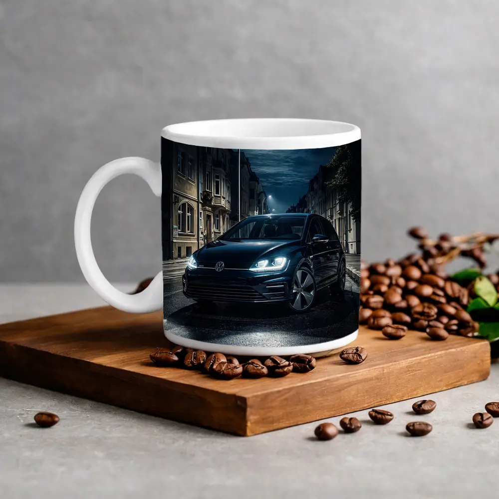 Volkswagen Golf GTI Dark City Night Street – Mugs