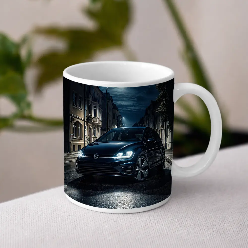 Volkswagen Golf GTI Dark City Night Street – Mugs