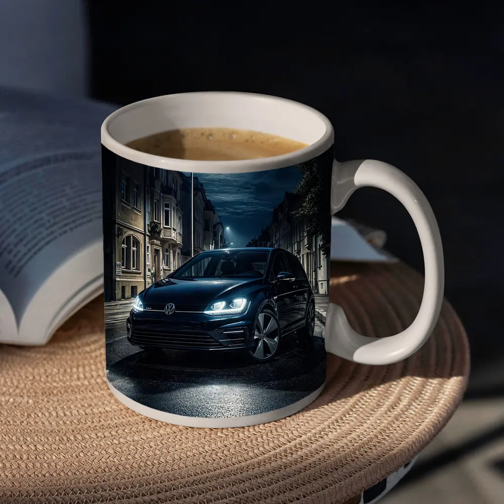 Volkswagen Golf GTI Dark City Night Street – Mugs