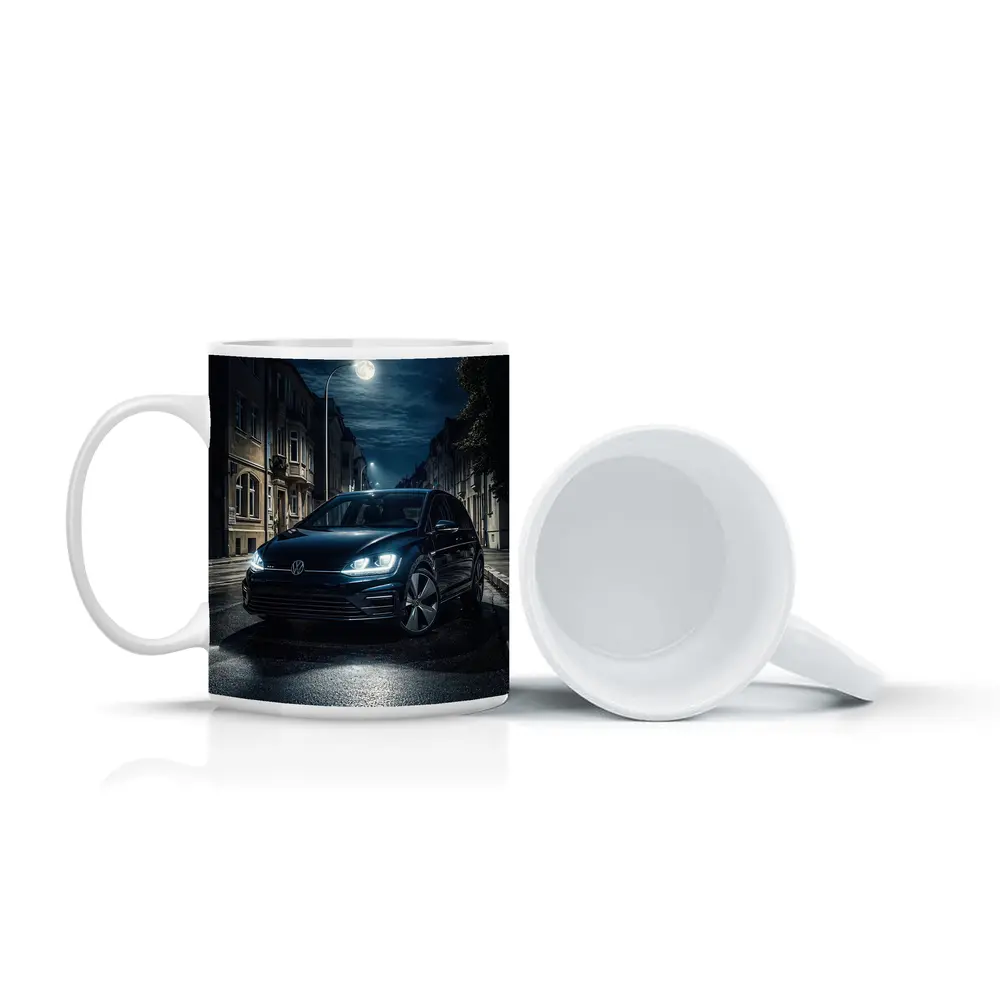 Volkswagen Golf GTI Dark City Night Street – Mugs