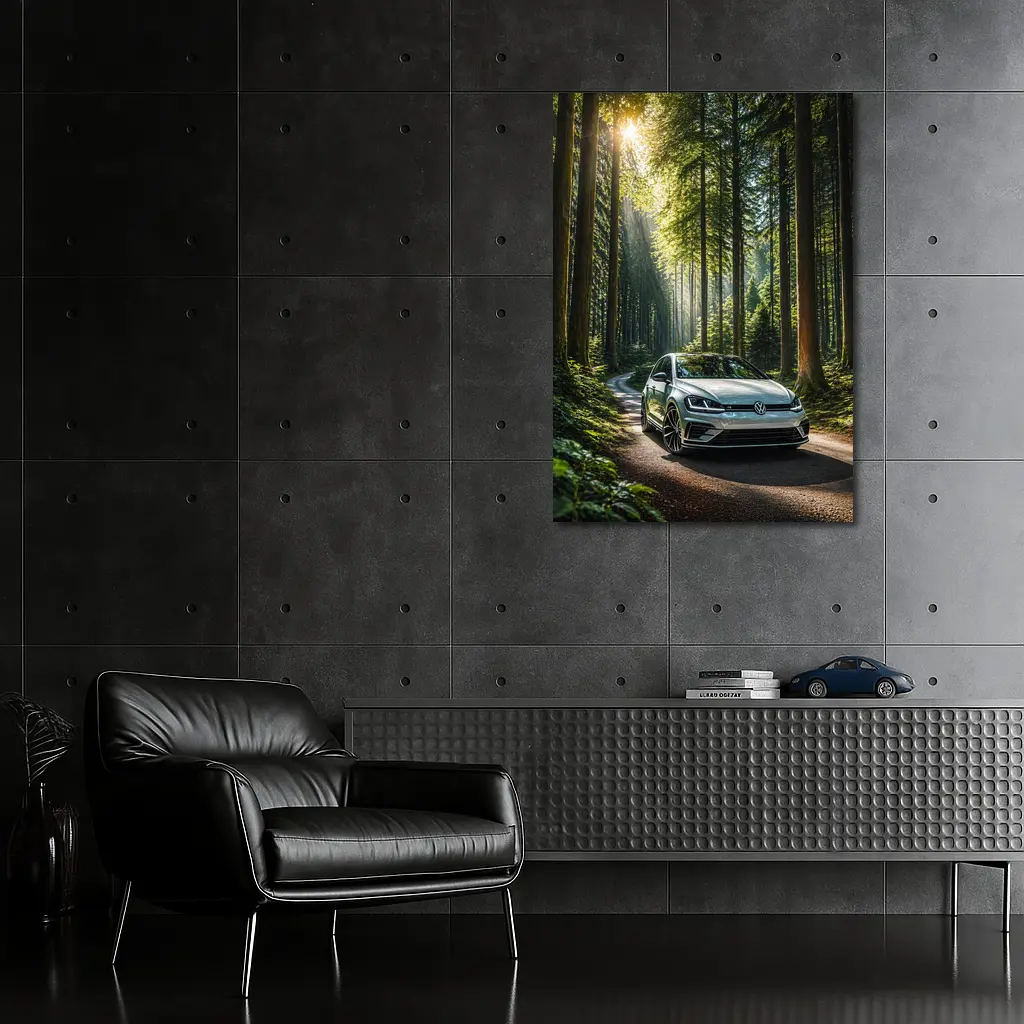 Volkswagen Golf R Forest Road Drive – Wall Art