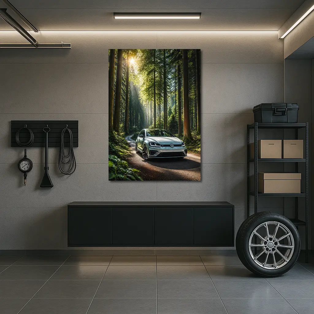 Volkswagen Golf R Forest Road Drive – Wall Art