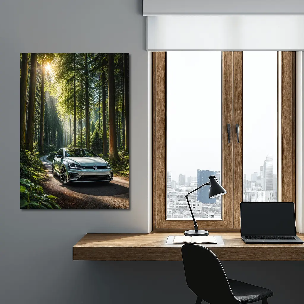 Volkswagen Golf R Forest Road Drive – Wall Art