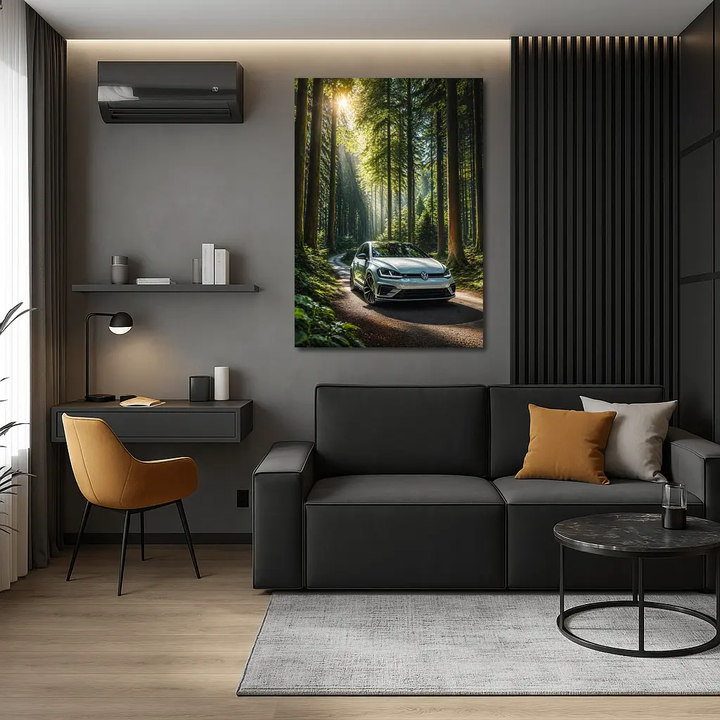 Volkswagen Golf R Forest Road Drive – Wall Art