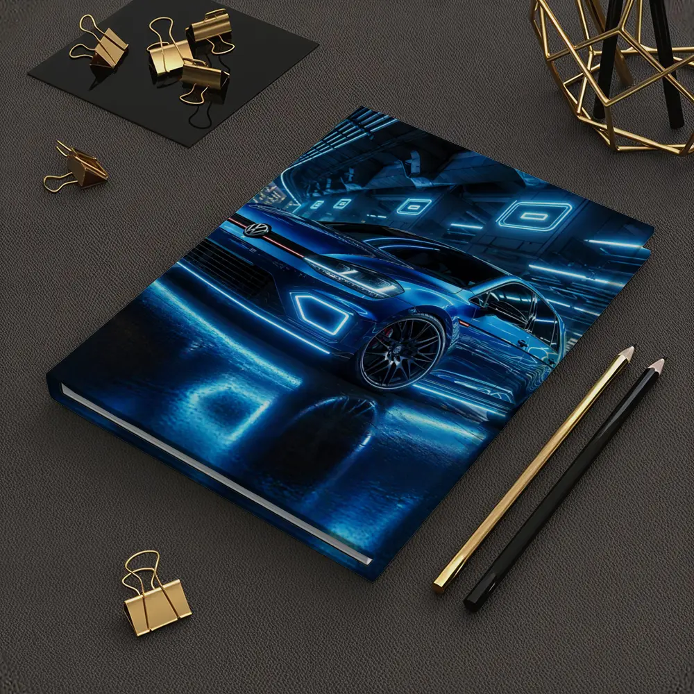 Volkswagen Golf R Blue Neon Garage – Notebooks
