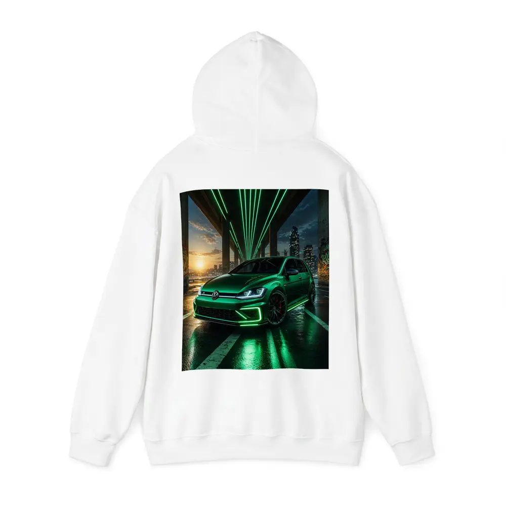 Volkswagen Golf R Green Neon Night City – Hoodies
