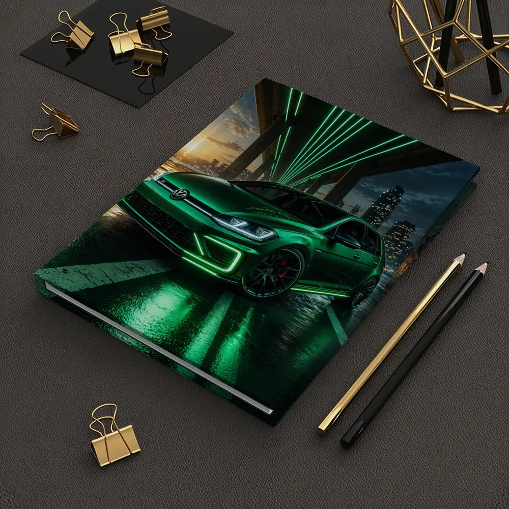 Volkswagen Golf R Green Neon Night City – Notebooks