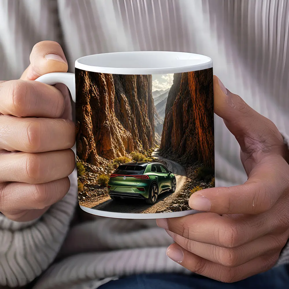 Volkswagen ID4 Green SUV Canyon Road – Mugs