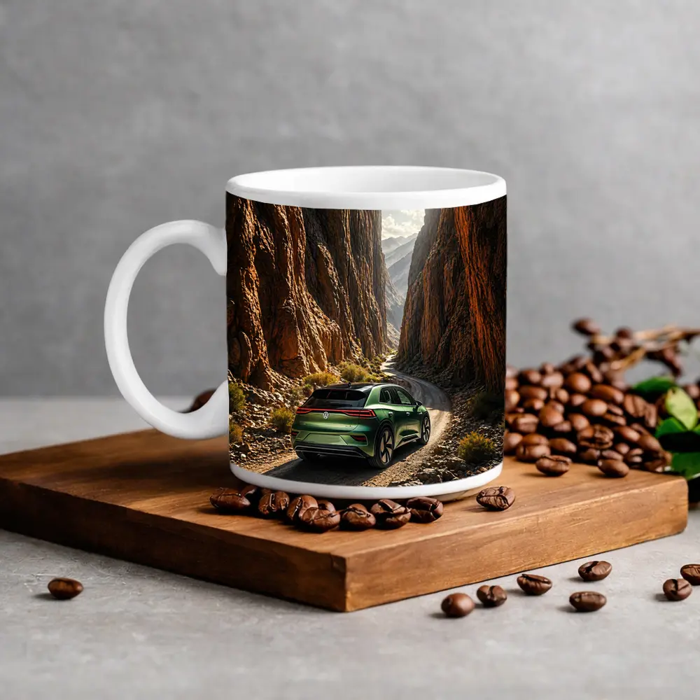 Volkswagen ID4 Green SUV Canyon Road – Mugs