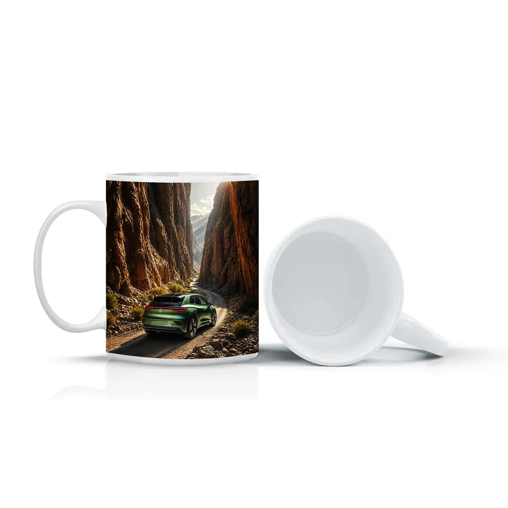 Volkswagen ID4 Green SUV Canyon Road – Mugs