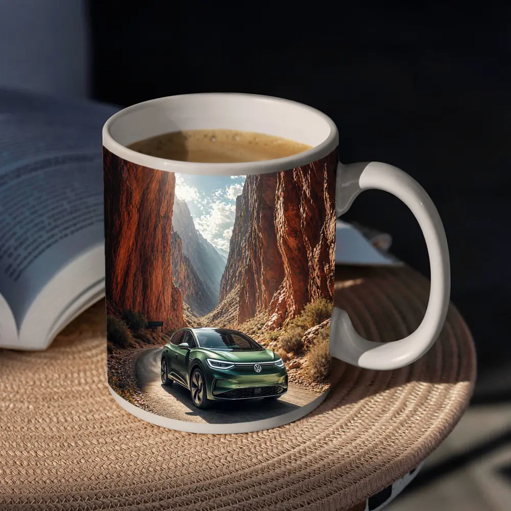 Volkswagen ID4 Green SUV Canyon Road – Mugs