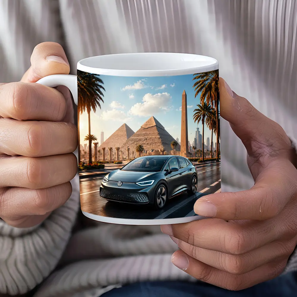 Volkswagen ID4 Electric SUV Egypt Pyramids – Mugs