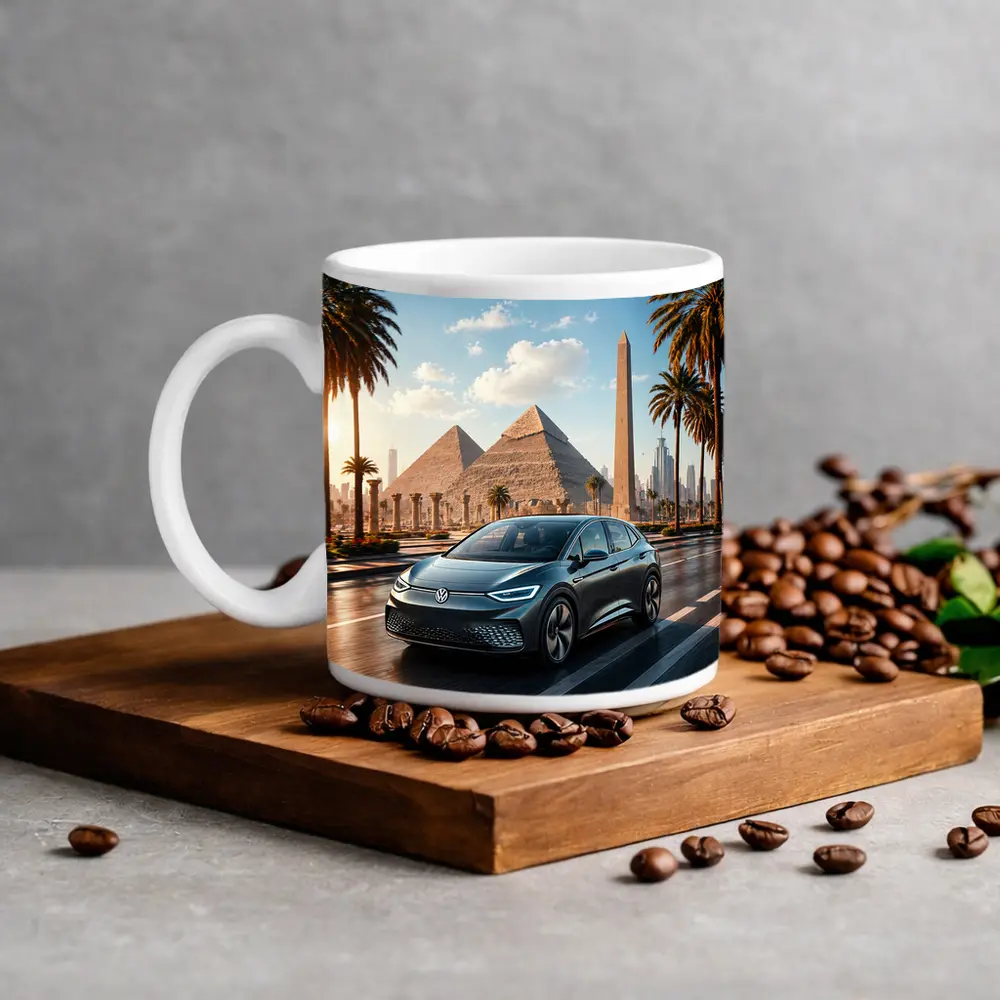 Volkswagen ID4 Electric SUV Egypt Pyramids – Mugs