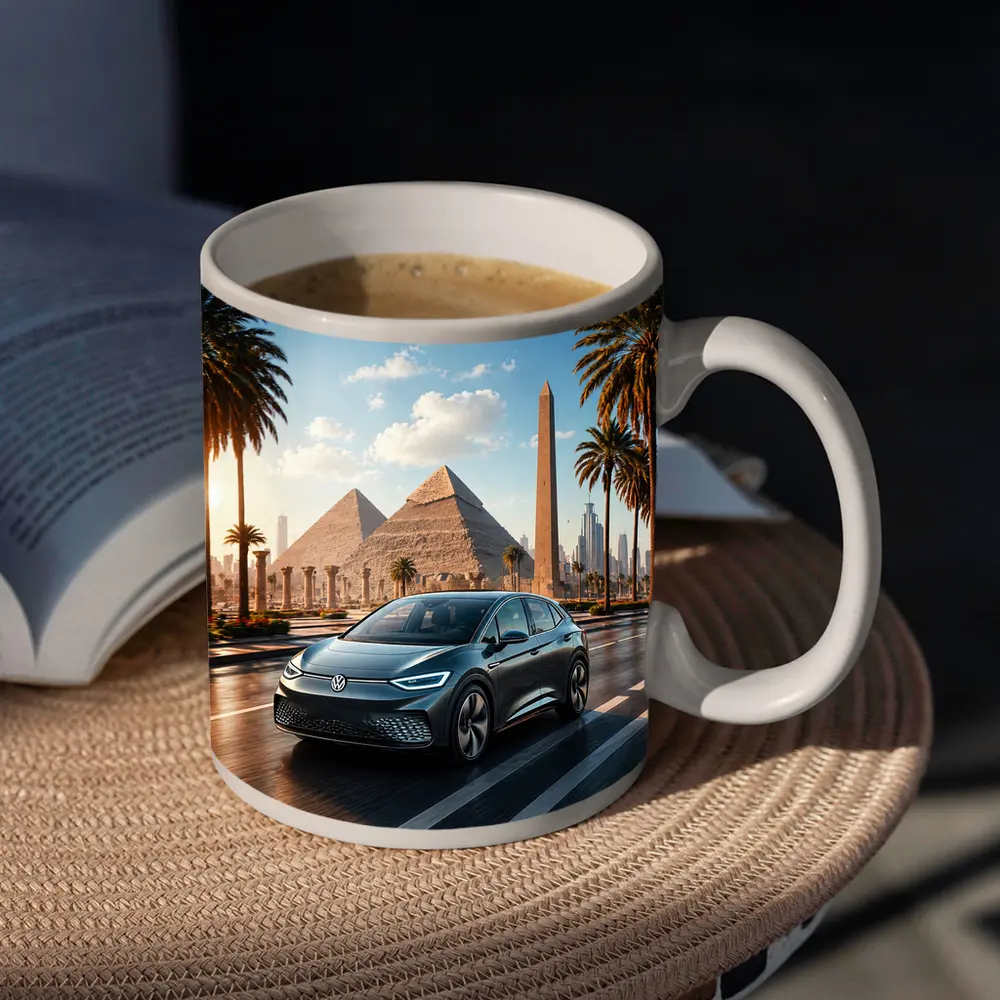 Volkswagen ID4 Electric SUV Egypt Pyramids – Mugs