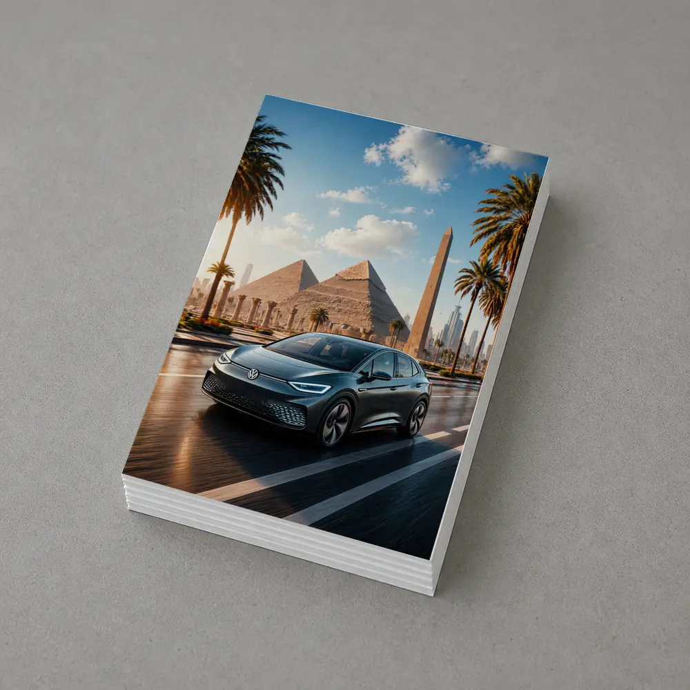 Volkswagen ID4 Electric SUV Egypt Pyramids – Postcards