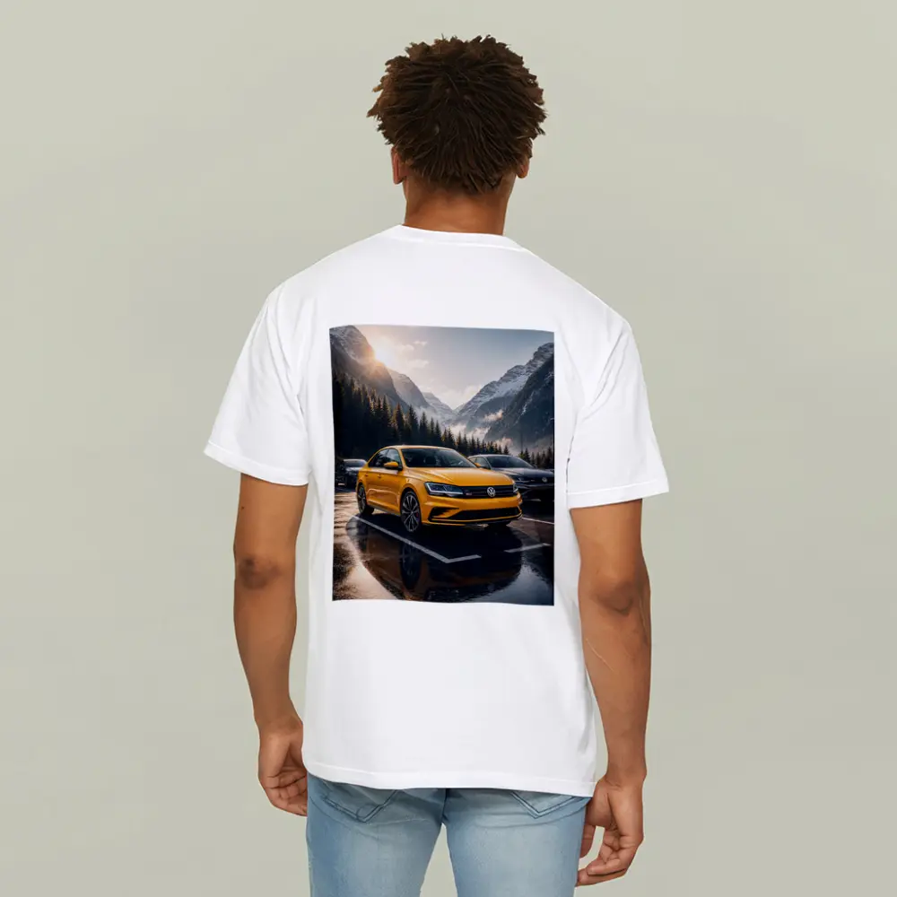 Volkswagen Jetta GLI Yellow Mountain Parking Lot – T-Shirts