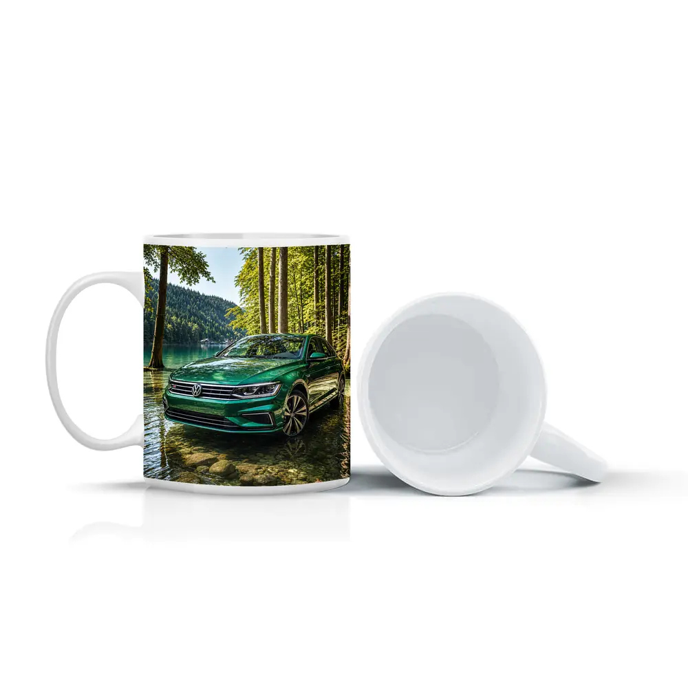 Volkswagen Passat Green by Forest Lake – Mugs