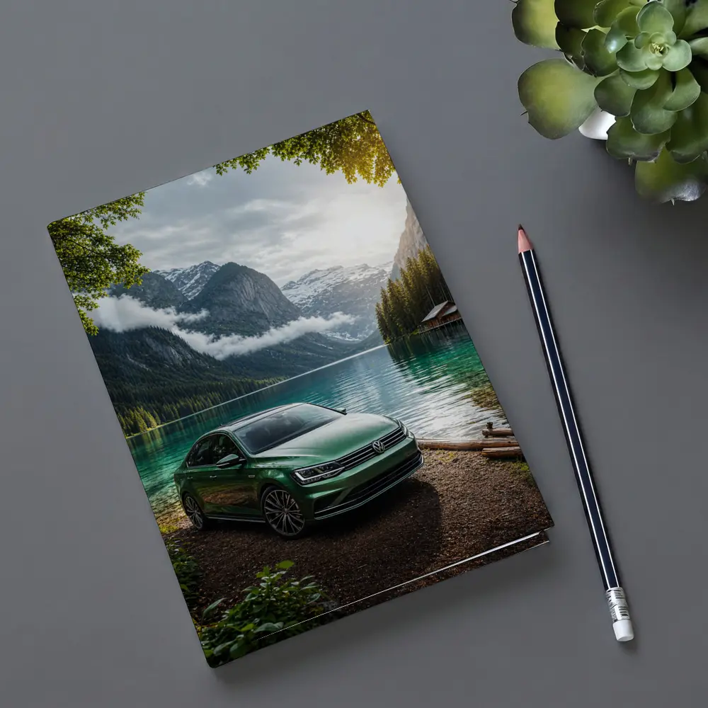 Volkswagen Jetta Green Sedan Alpine Lake – Notebooks