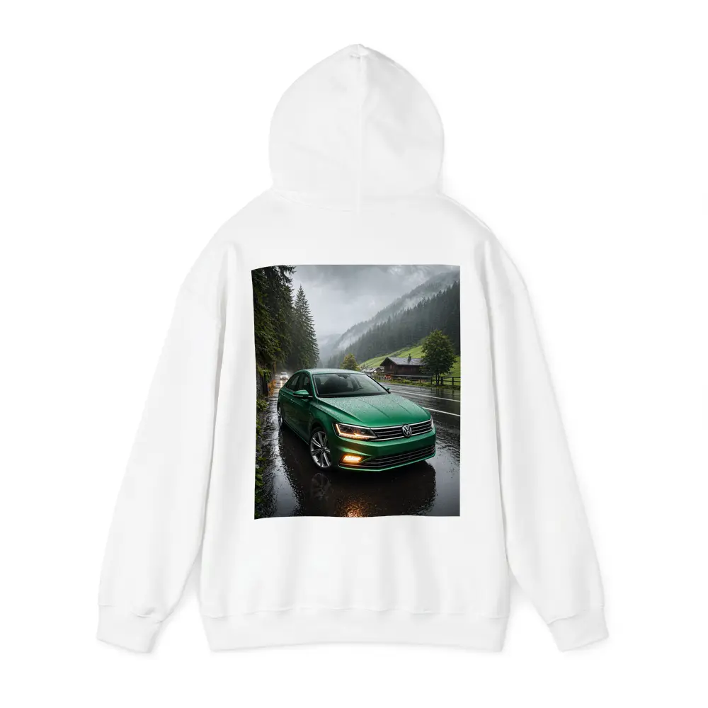 Volkswagen Passat Green Rain Mountain Road – Hoodies