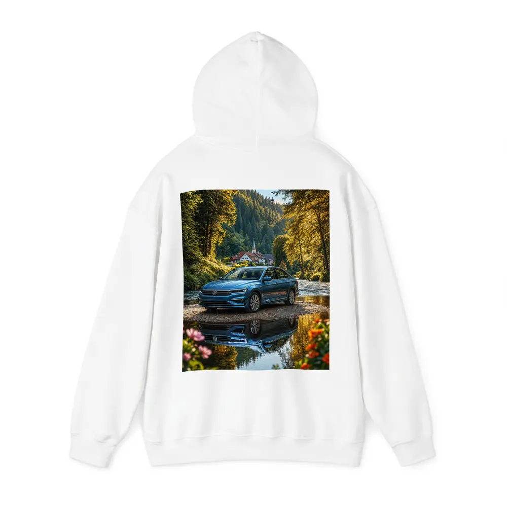 Volkswagen Jetta Blue Sedan River Forest – Hoodies