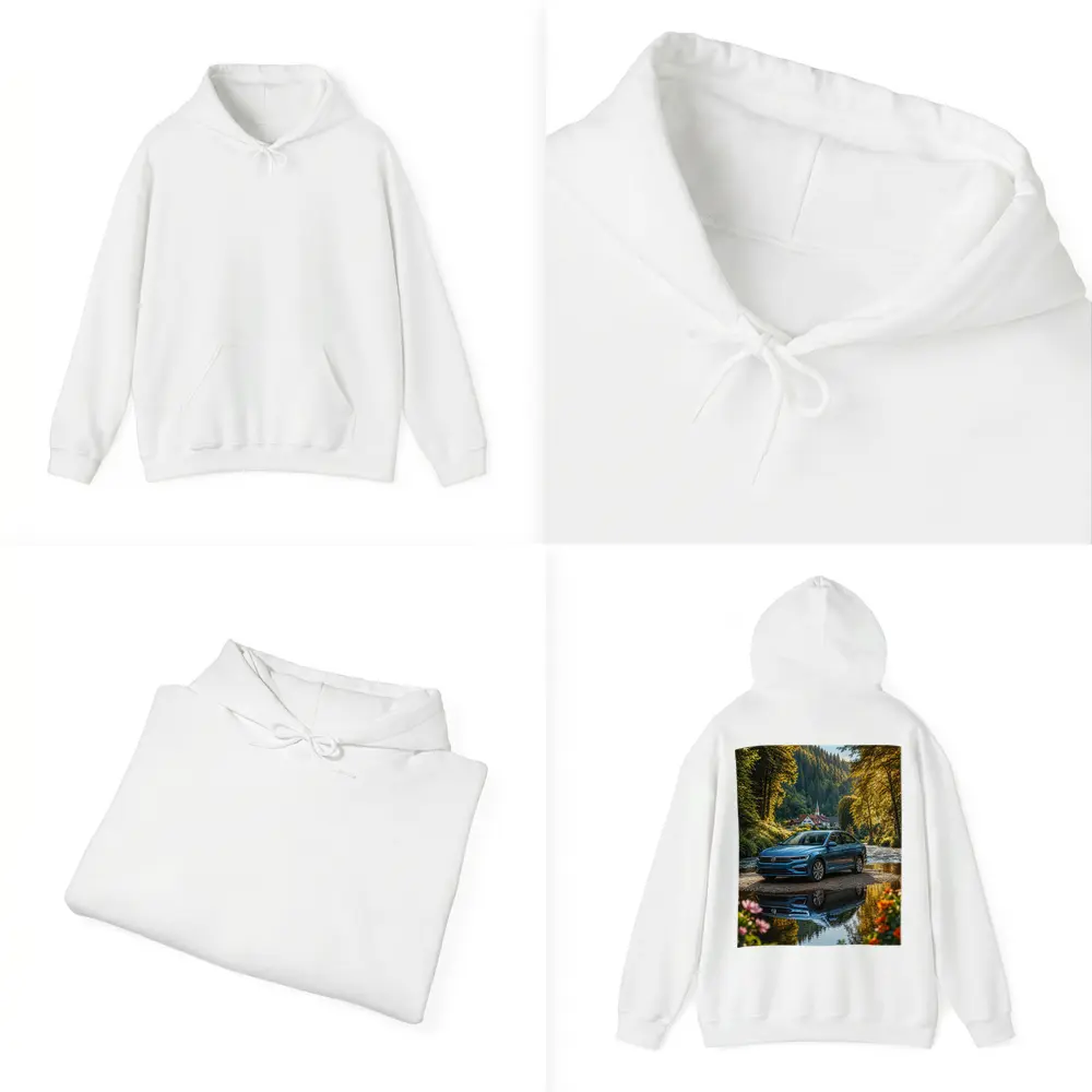 Volkswagen Jetta Blue Sedan River Forest – Hoodies