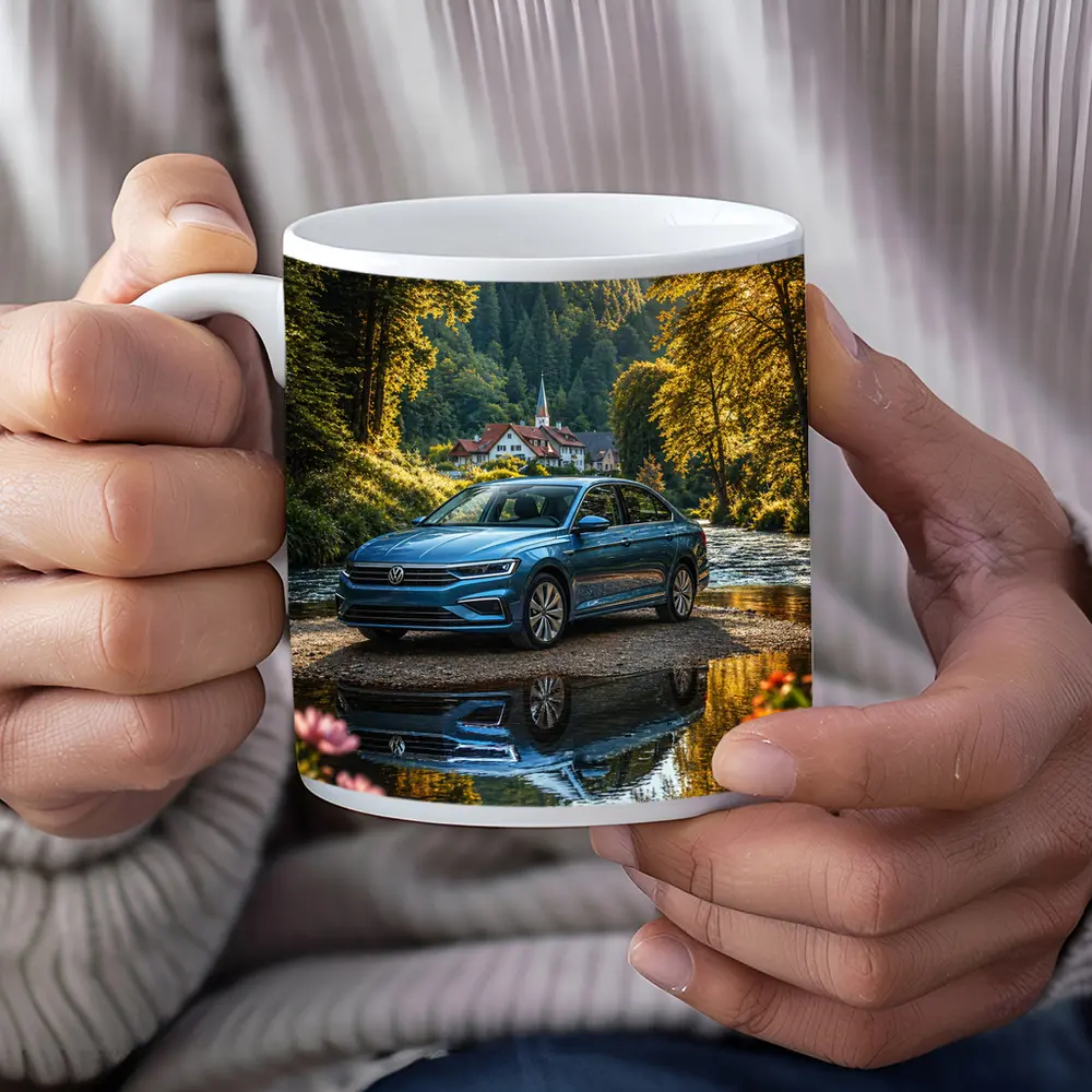 Volkswagen Jetta Blue Sedan River Forest – Mugs