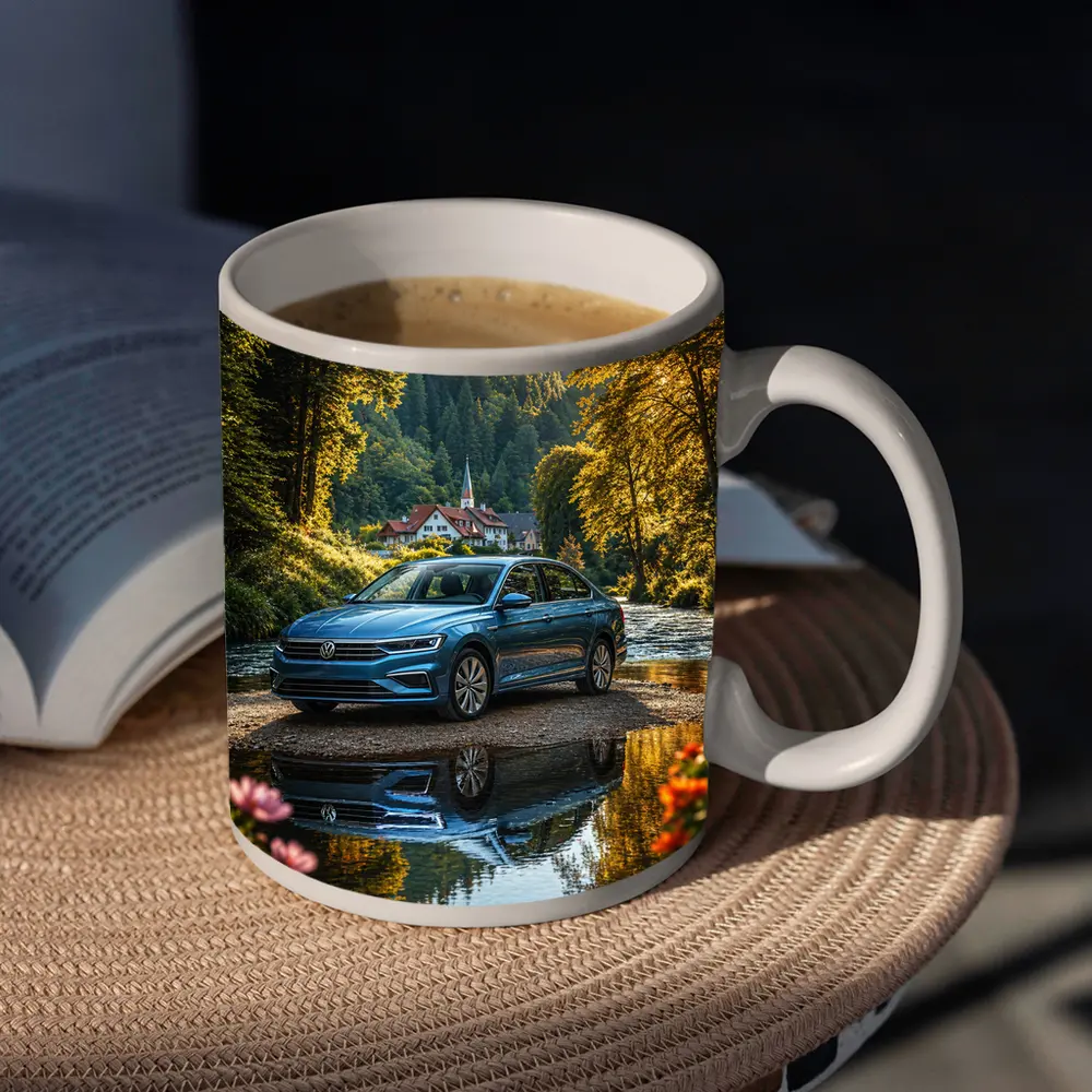 Volkswagen Jetta Blue Sedan River Forest – Mugs