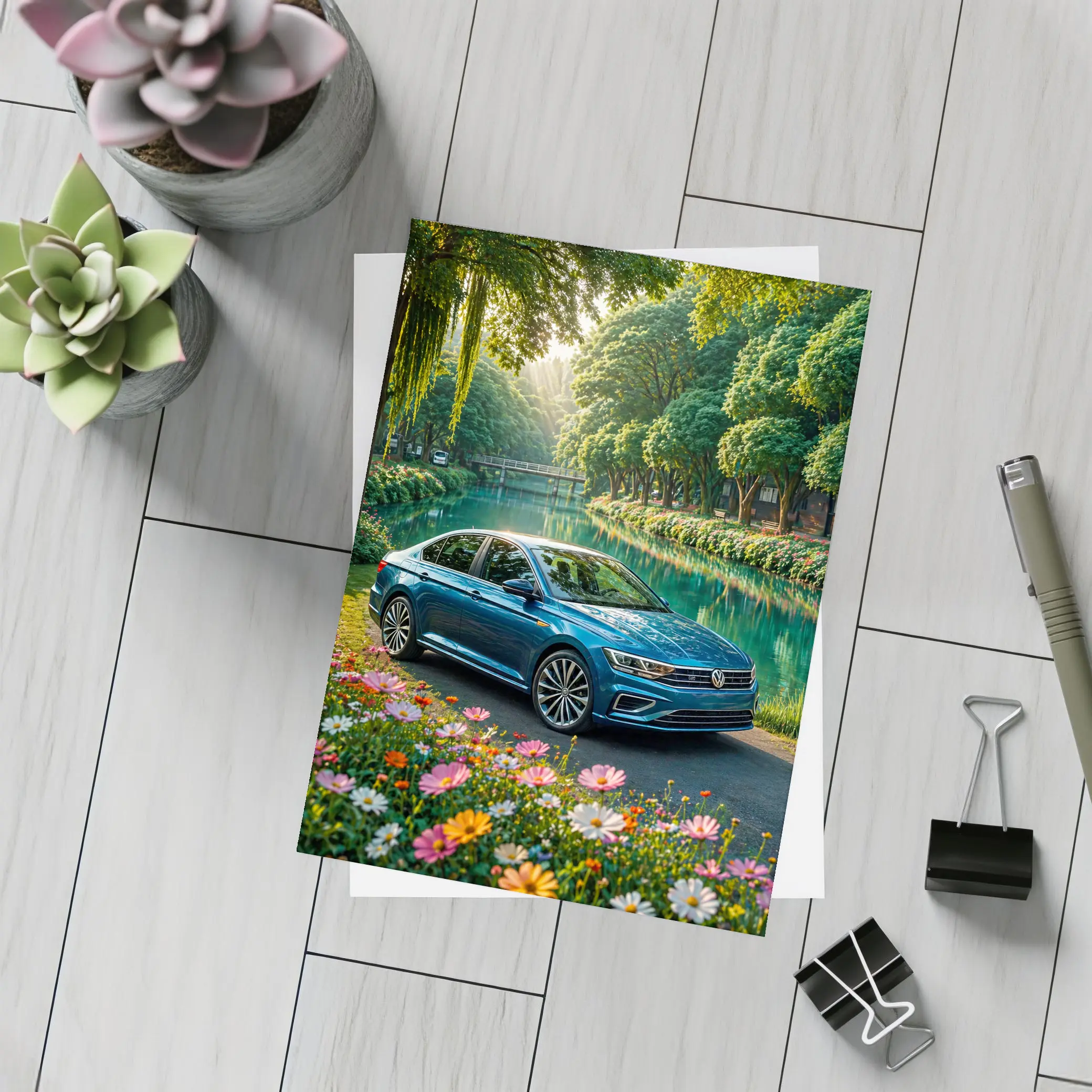 Volkswagen Jetta Sedan by Green River – Postcards