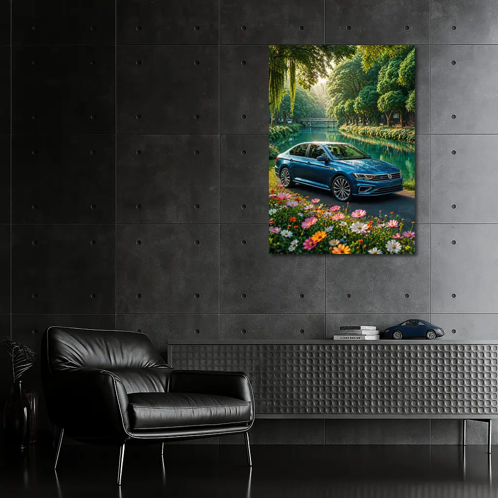 Volkswagen Jetta Sedan by Green River – Wall Art