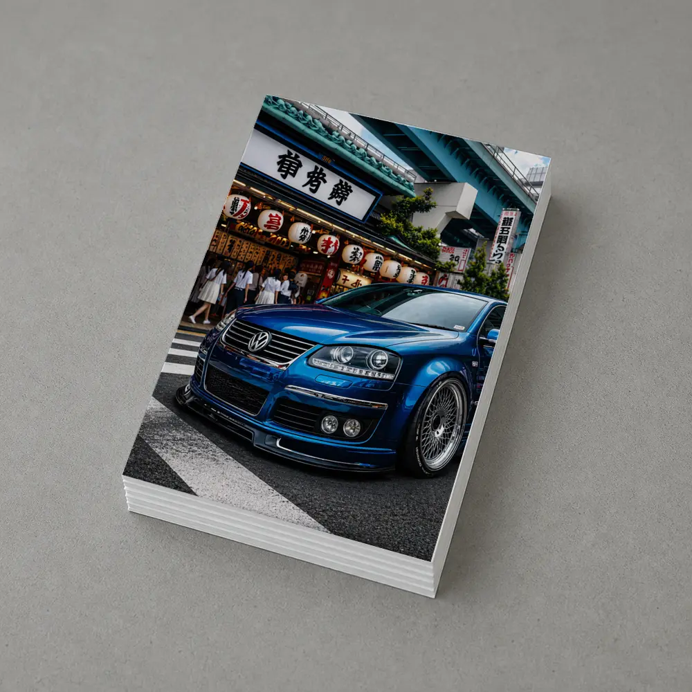 Volkswagen Passat Blue Streets of Tokyo – Postcards