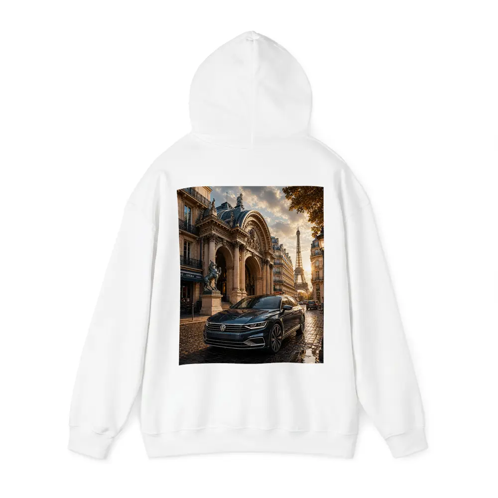Volkswagen Passat Parked Near Eiffel Tower Paris – Hoodies